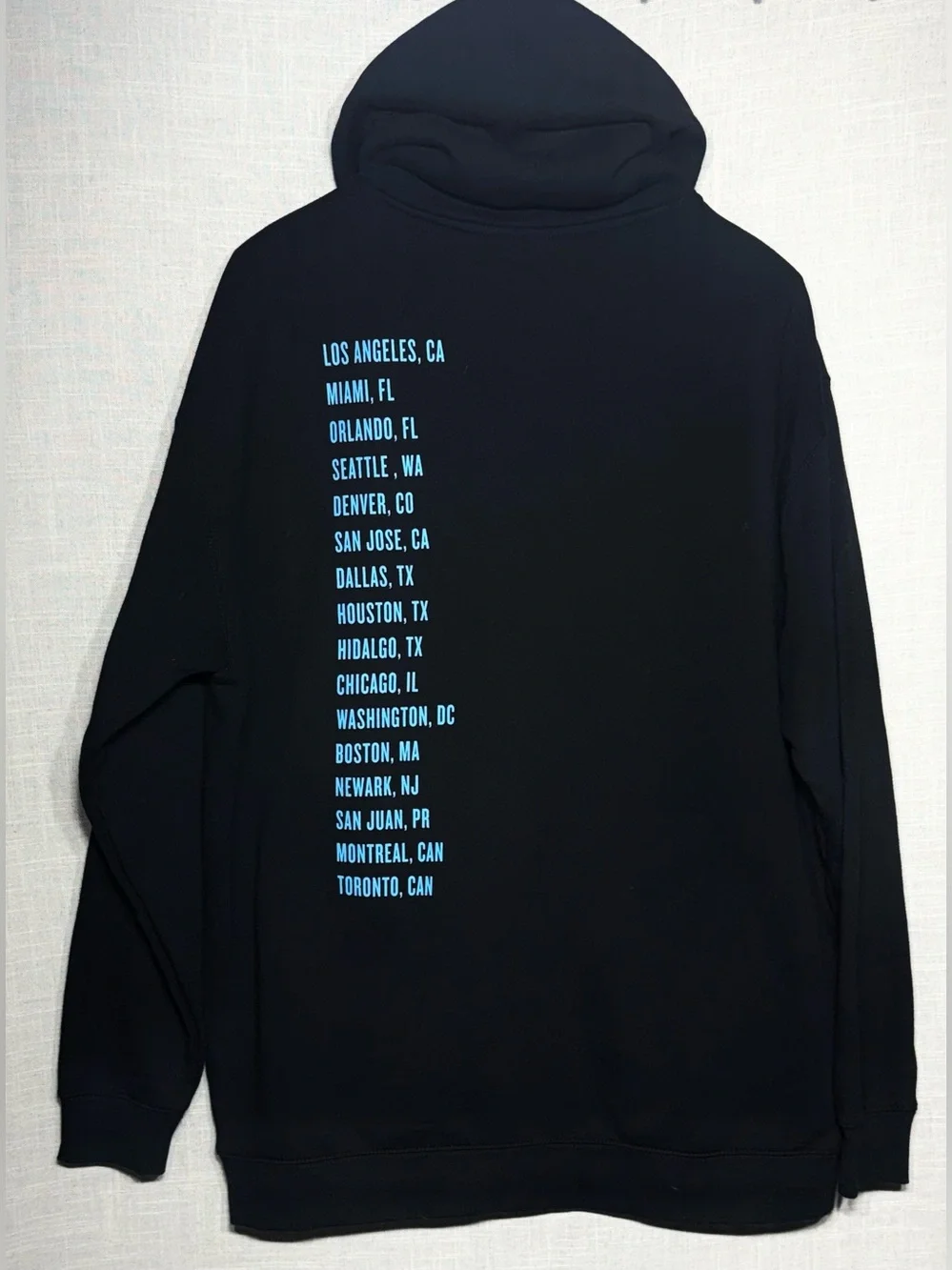 Carlos Vives Despues De Todo Vives North America Tour Zip Hoodie Black 2X